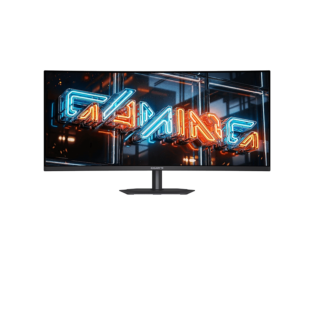 GIGABYTE MO34WQC36 34" QD-OLED, 360Hz, 0.03ms, 21:9 Ultra Wide QHD (3440 x 1440), AMD FreeSync Premium Pro, VESA DisplayHDR True Black 500, 1800R Извит геймърски монитор