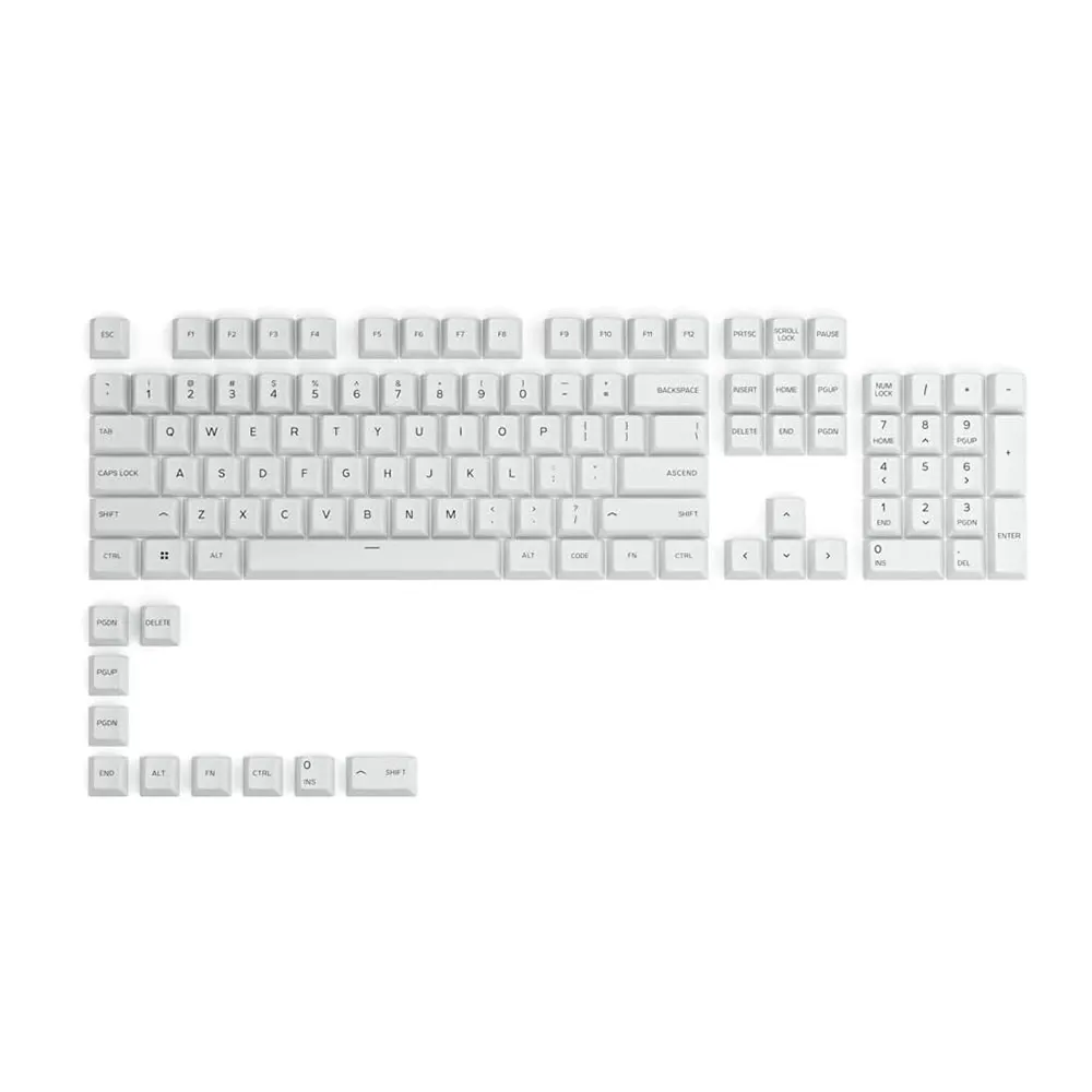 Glorious GPBT Arctic White 114 Комплект капачки за механични клавиатури