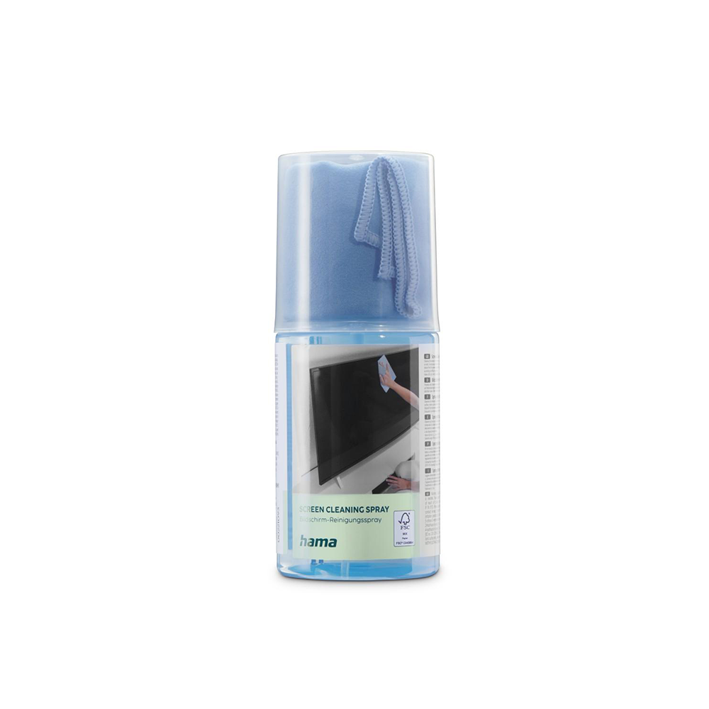 Hama Screen Cleaner Spray + Cleaning Cloth 200 ml Комплект за почистване на дисплеи