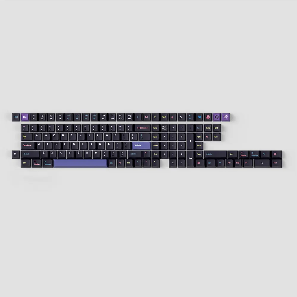 Keychron Cyber Developer Cherry Profile Dye-Sub PBT Full Set Комплект капачки за механични клавиатури