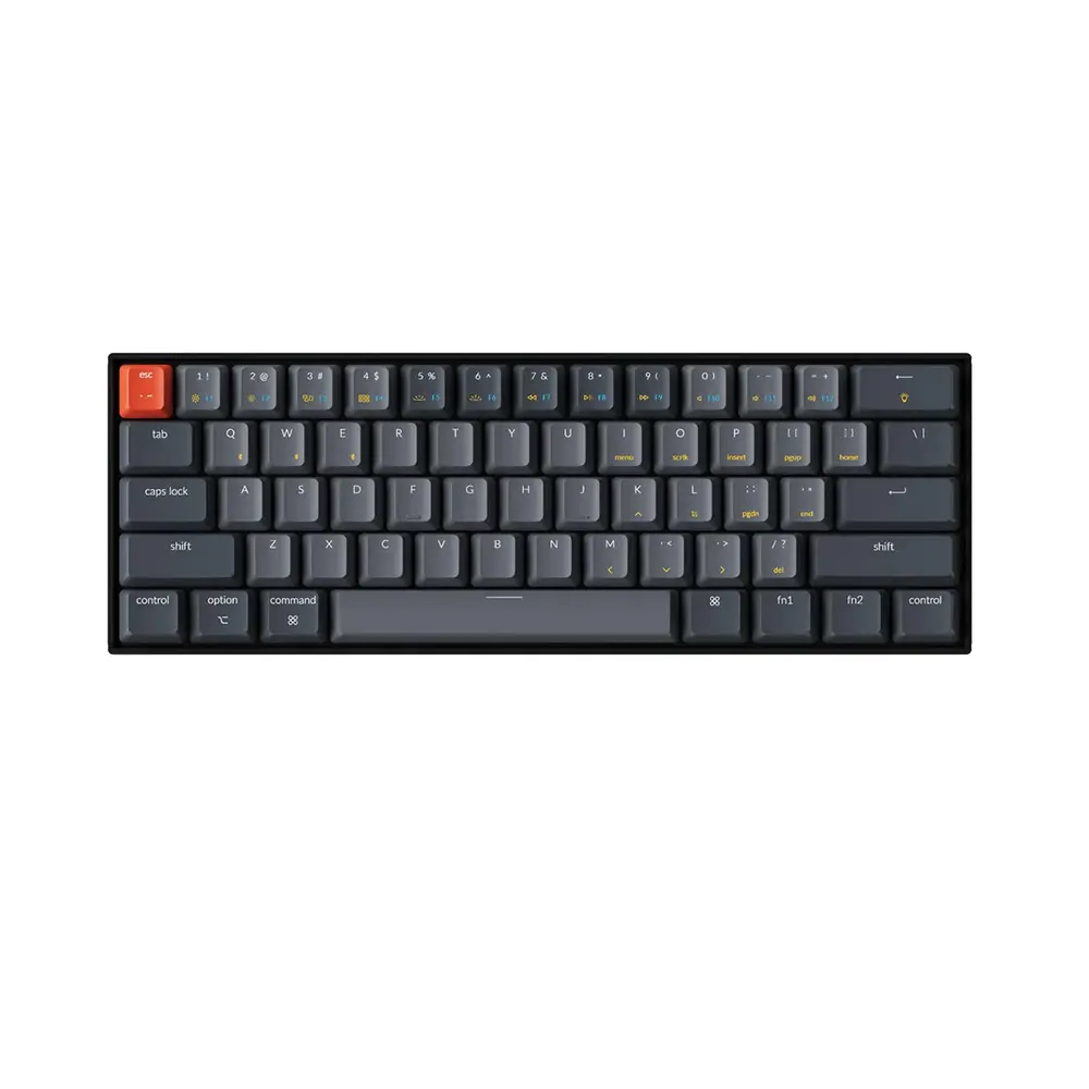 Keychron K12 Hot-Swappable 60% RGB Геймърска механична клавиатура с Gateron G Pro Brown суичове