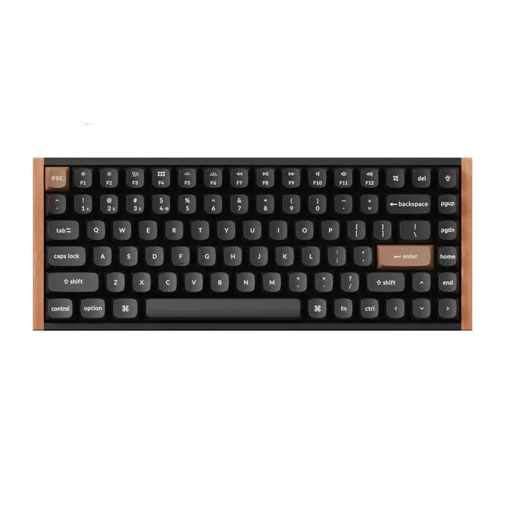 Keychron K2 HE Special Edition Black QMK/VIA Hot-swappable Безжична геймърска механична клавиатура с Gateron Double-Rail Magnetic Nebula регулируеми суичове
