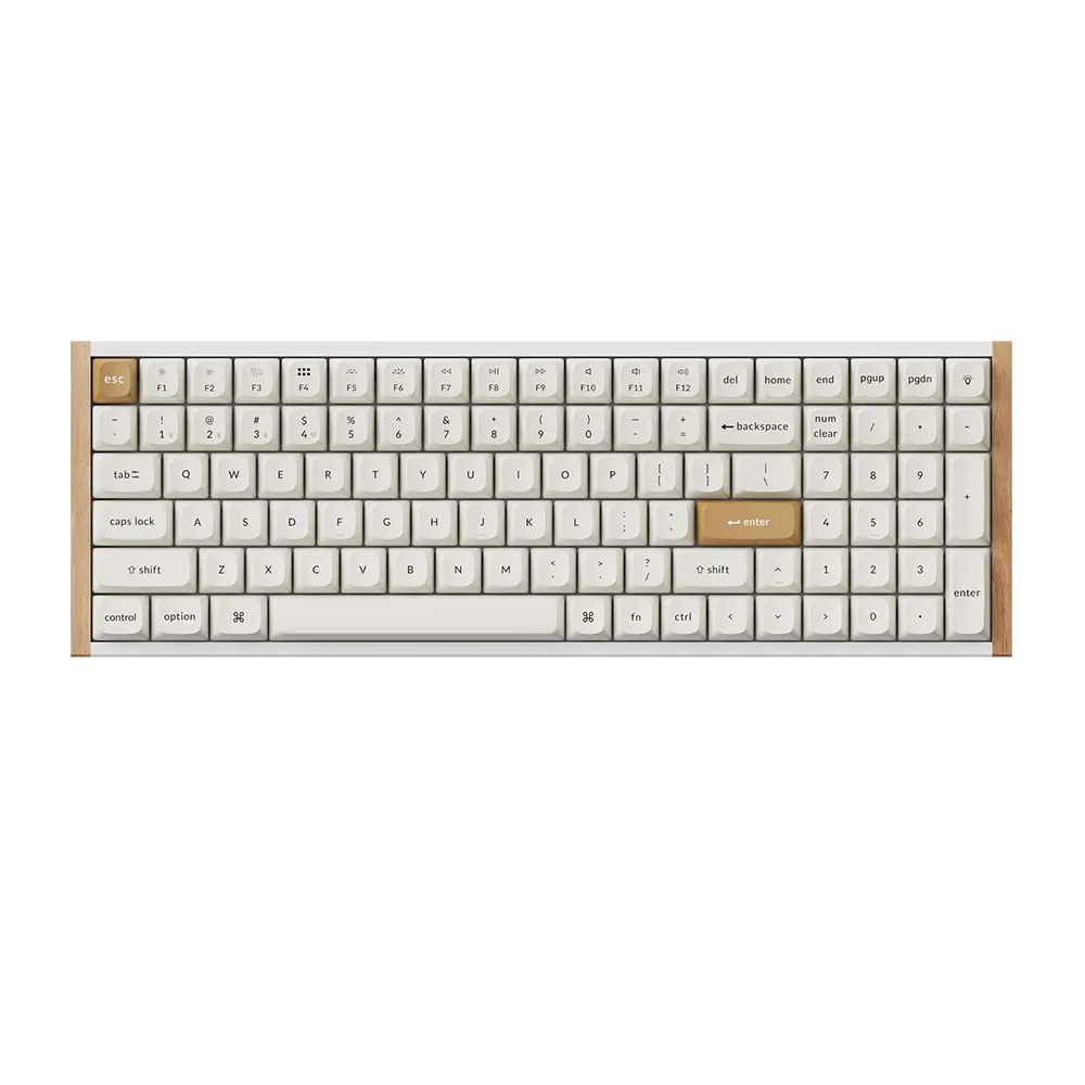 Keychron K4 HE Special Edition White QMK/VIA Hot-swappable Безжична геймърска механична клавиатура с Gateron Double-Rail Magnetic Nebula регулируеми суичове