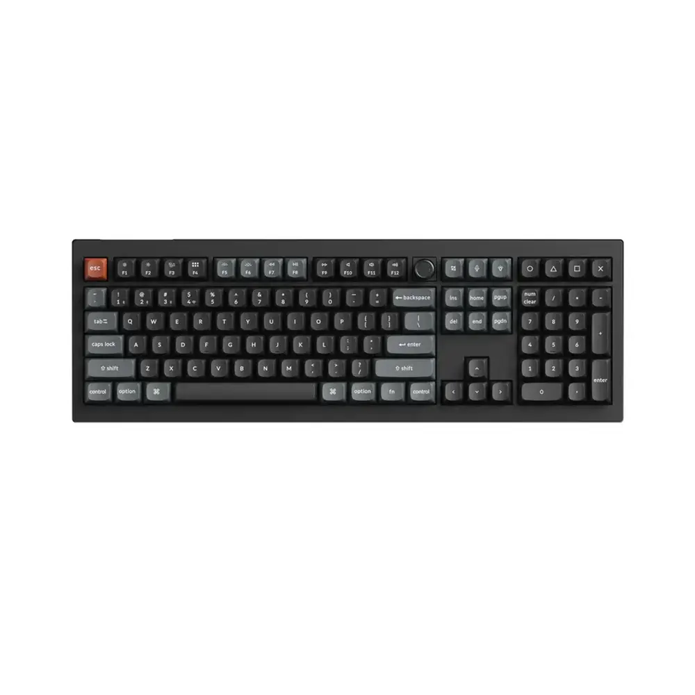Keychron V6 Ultra 8K Безжична геймърска механична клавиатура с Keychron Silk POM Red суичове