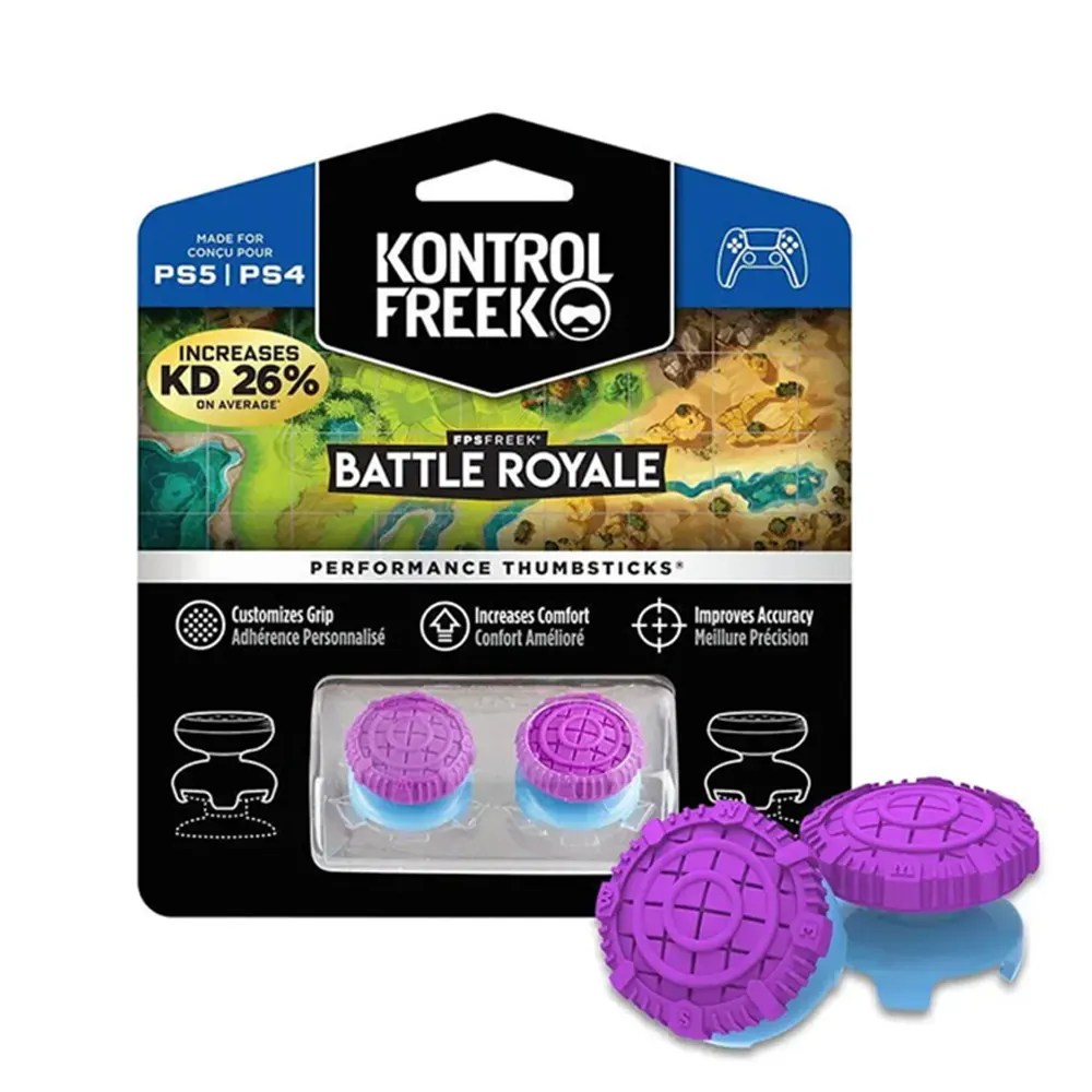 KontrolFreek FPS Freek Battle Royale Nightfall Purple Геймърски комплект за PlayStation 5 Dual Sense и PlayStation 4 Dual Shock