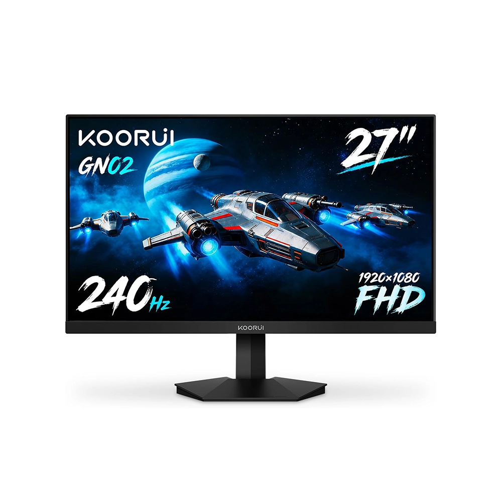 KOORUI GN02 27" VA, 240Hz, 1ms, Full HD (1920 x 1080), AMD FreeSync Premium Геймръски монитор