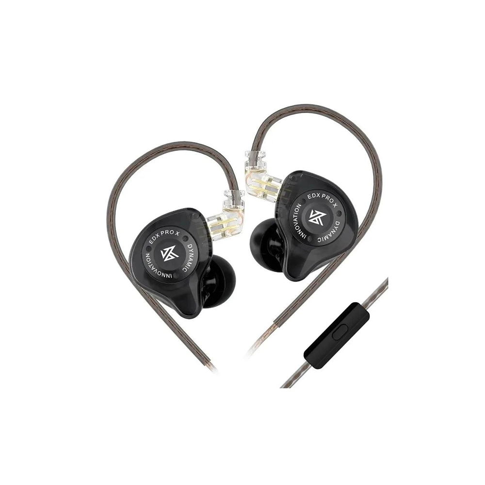 KZ EDX Pro X Black Hi-Fi Геймърски слушалки тапи с микрофон