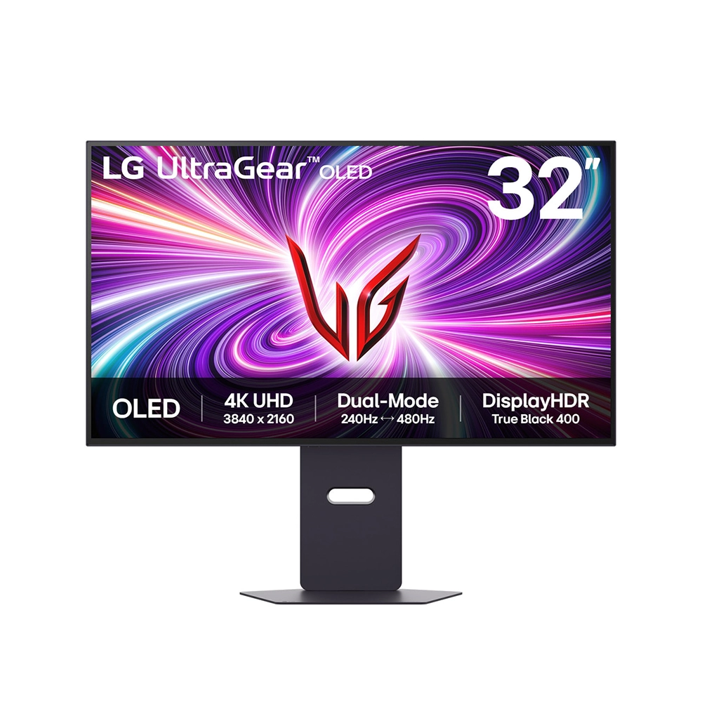 LG UltraGear 32GS95UV-B 31.5" OLED, 480Hz. 0.03 ms, 4K UHD (3840 x 2160), DisplayHDR True Black 400, AMD FreeSync Premium Pro, DTS Virtual:X Spatial Sound Геймърски монитор