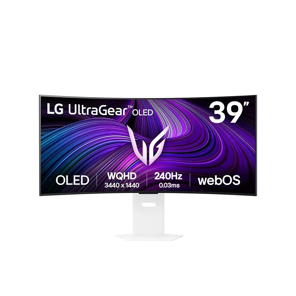 LG UltraGear 39GX90SA-W 39" OLED, 240Hz, 0.03ms, 21:9 UWQHD (3440 x 1440), AMD FreeSync Premium, DisplayHDR 400, 800R Curved Извит геймърски монитор
