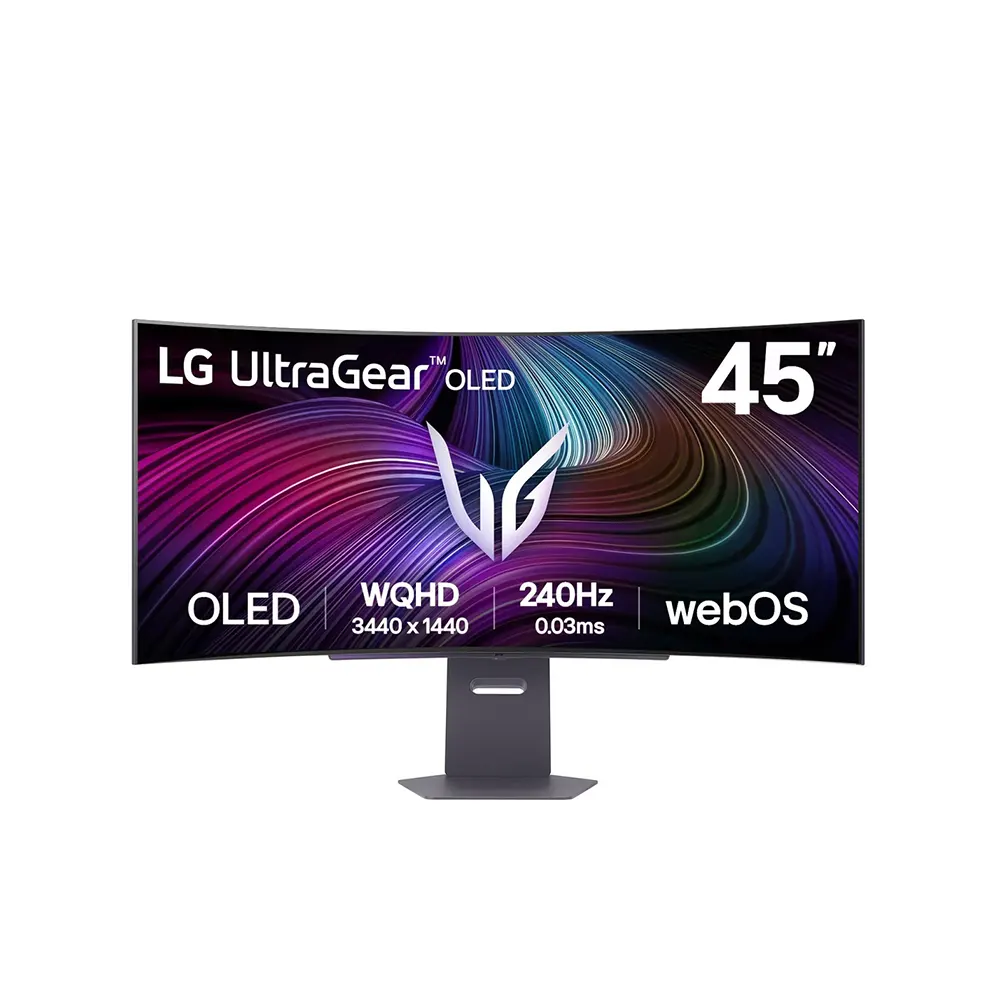 LG UltraGear 45GX90SA-B 44.5" OLED, 240Hz, 0.03ms, 21:9 UWQHD (3440 x 1440), AMD FreeSync Premium, DisplayHDR 400, 800R Curved Извит геймърски монитор