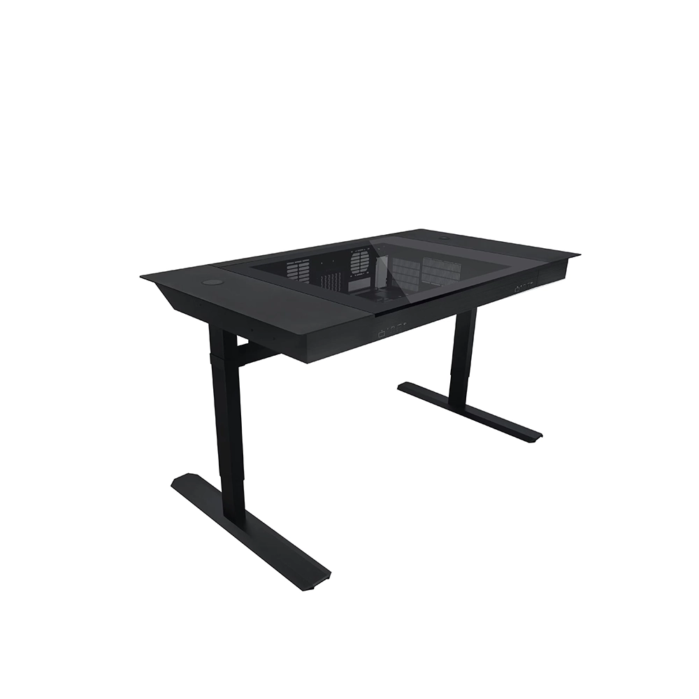 Lian Li DK07X Black Електрическо бюро с вградена компютърна кутия