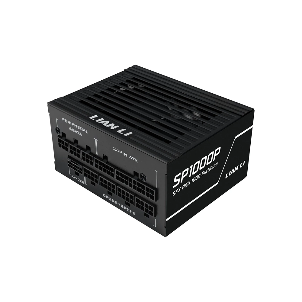 Lian Li SP1000 Black Platinum 1000W, 80 Plus Platinum, SFX, Напълно модулно, PCIe Gen 5.1, ATX 3.1 Захранване за компютър