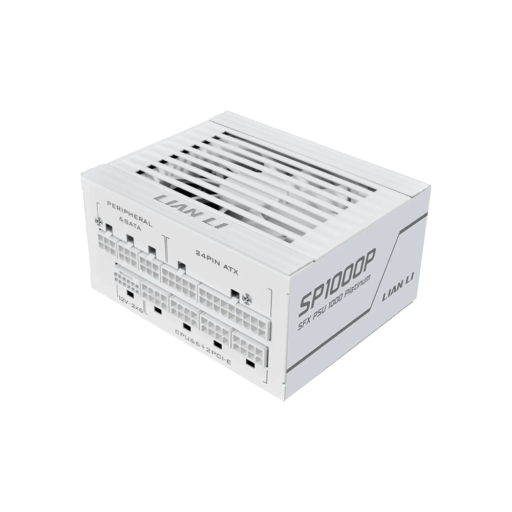Lian Li SP1000P White 1000W, 80 Plus Platinum, SFX, Модулно, PCIe Gen 5.0, ATX 3.1 Захранване за компютър