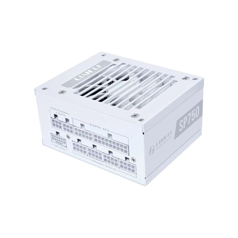 Lian Li SP750 V2 Gold White 750W, 80 Plus Gold, Модулно, PCIe Gen 5.0, ATX 3.1 Захранване за компютър