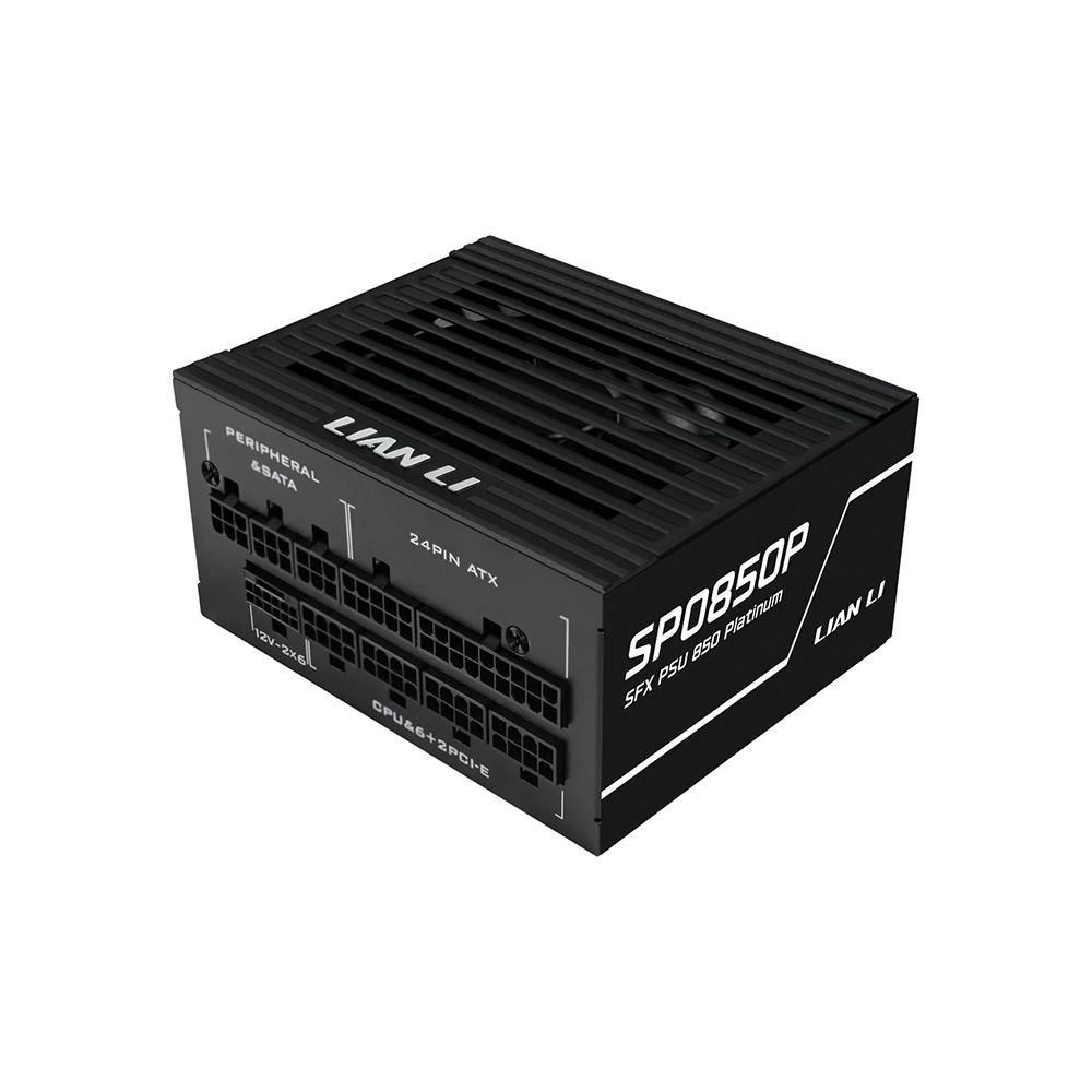 Lian Li SP850P Black 850W, 80 Plus Platinum, SFX, Модулно, PCIe Gen 5.0, ATX 3.1 Захранване за компютър