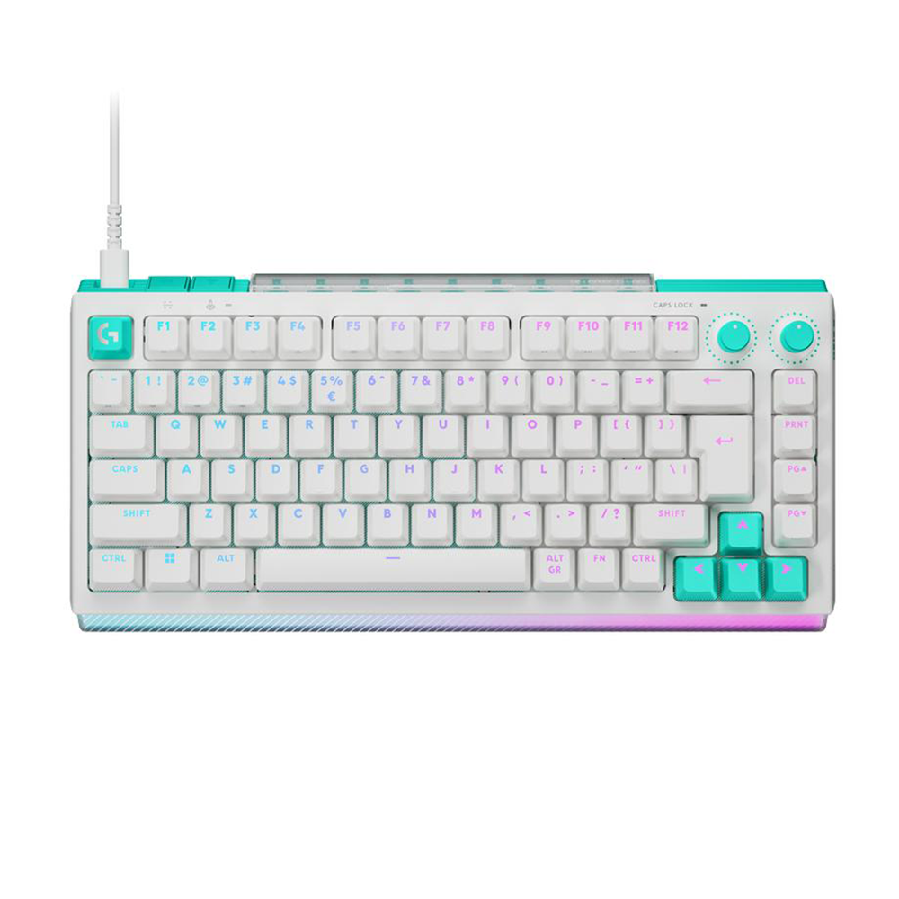 Logitech G512 X 75 White 8K Геймърска TMR аналоговo-механична клавиатура с Kailh Tactile суичове