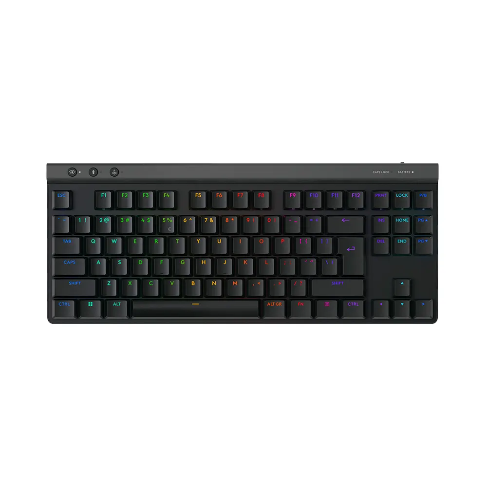 Logitech G515 Lightspeed TKL Black Безжична геймърска нископрофилна механична клавиатура с Low Profile GL Tactile суичове