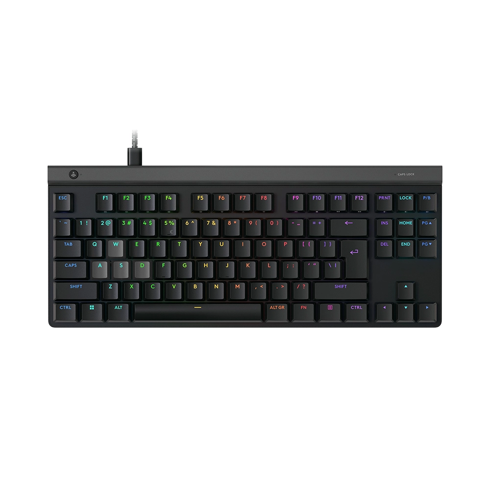 Logitech G515 RAPID TKL Black Геймърска нископрофилна механична клавиатура с Logitech Low Profile Magnetic Analog регулируеми суичове