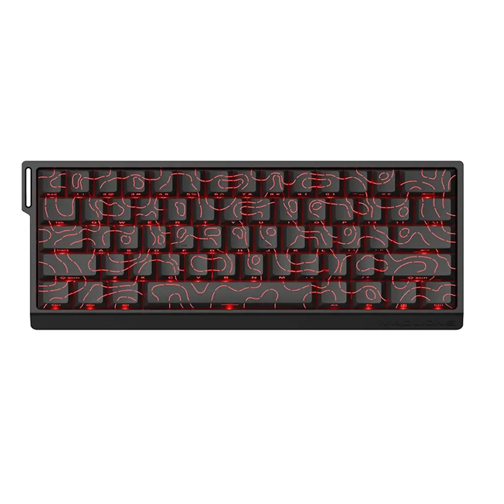 Madlions MAD 60 PRO Black Contour 8K RGB с Gateron Magnetic Jade Pro регулируеми суичове