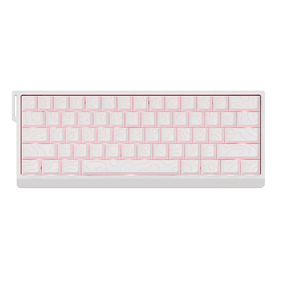 Madlions MAD 60 PRO White Contour 8K RGB с Gateron Magnetic Jade Pro регулируеми суичове