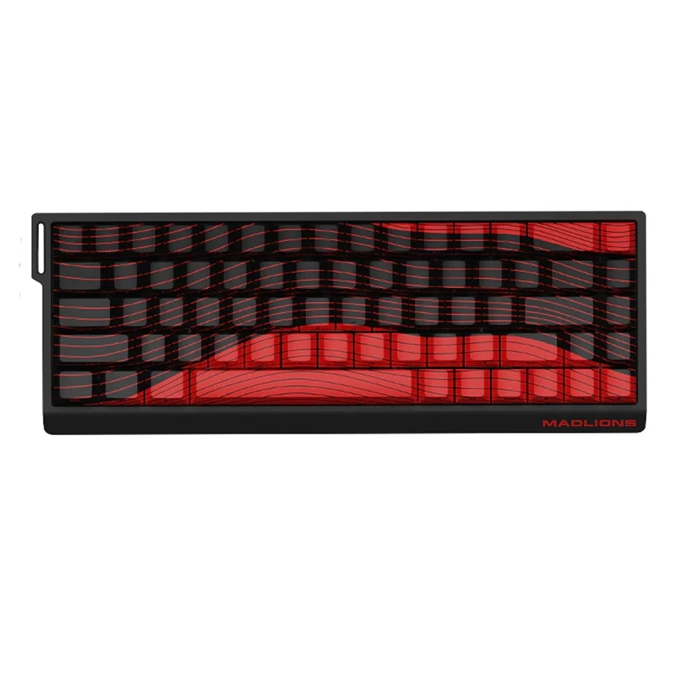 Madlions MAD 68 R Black/Red 8K RGB Геймърска механична клавиатура с Kunlun Magnetic регулируеми суичове