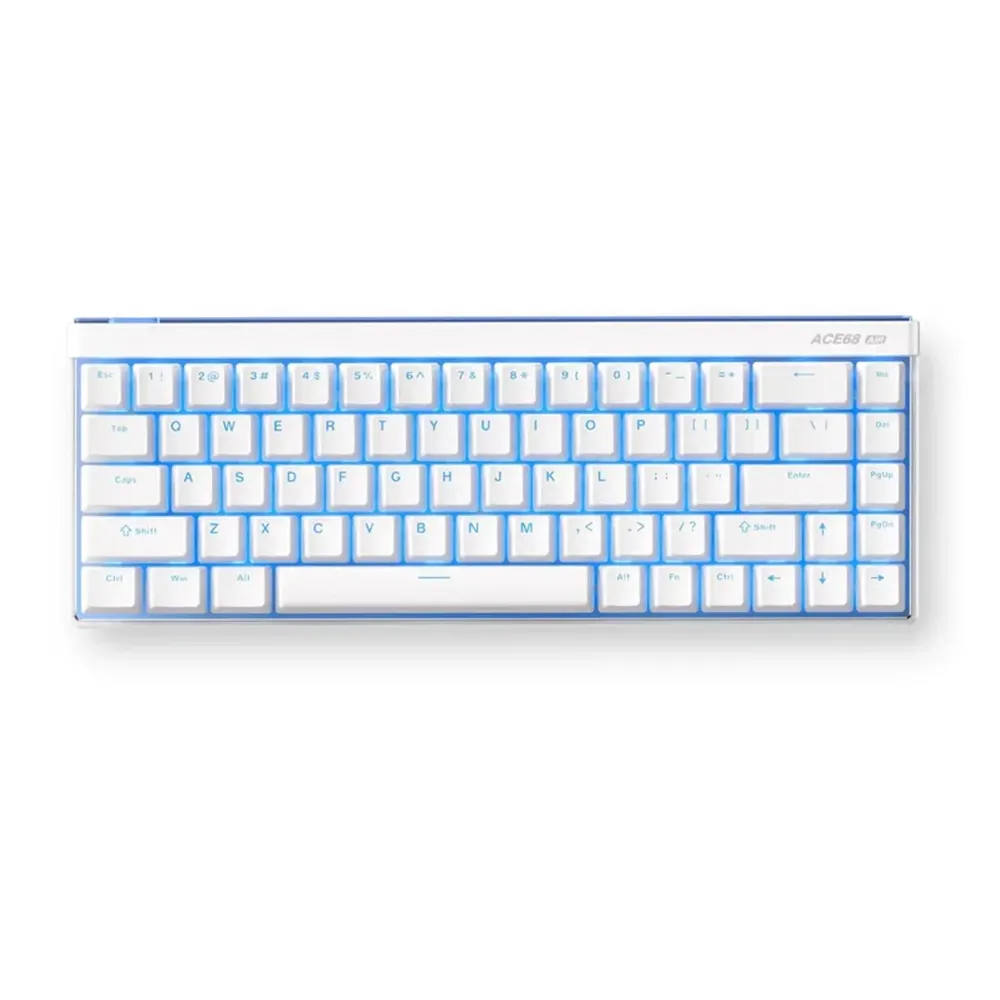 MCHOSE Ace 68 Air 8K White Геймърска клавиатура с Mount Tai Magnetic Switch GT регулируеми суичове