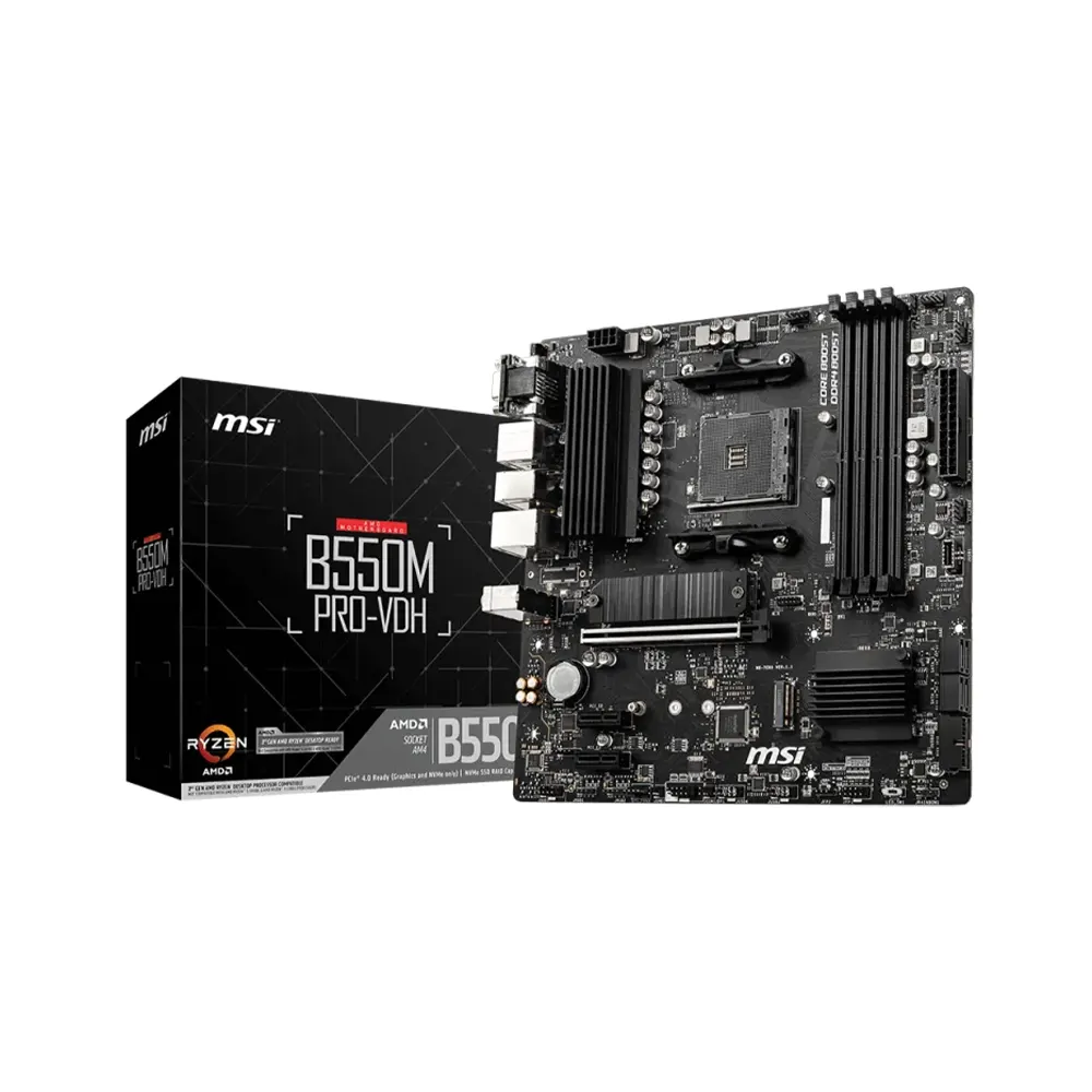 MSI B550M PRO-VDH, AM4, DDR4 Дънна платка