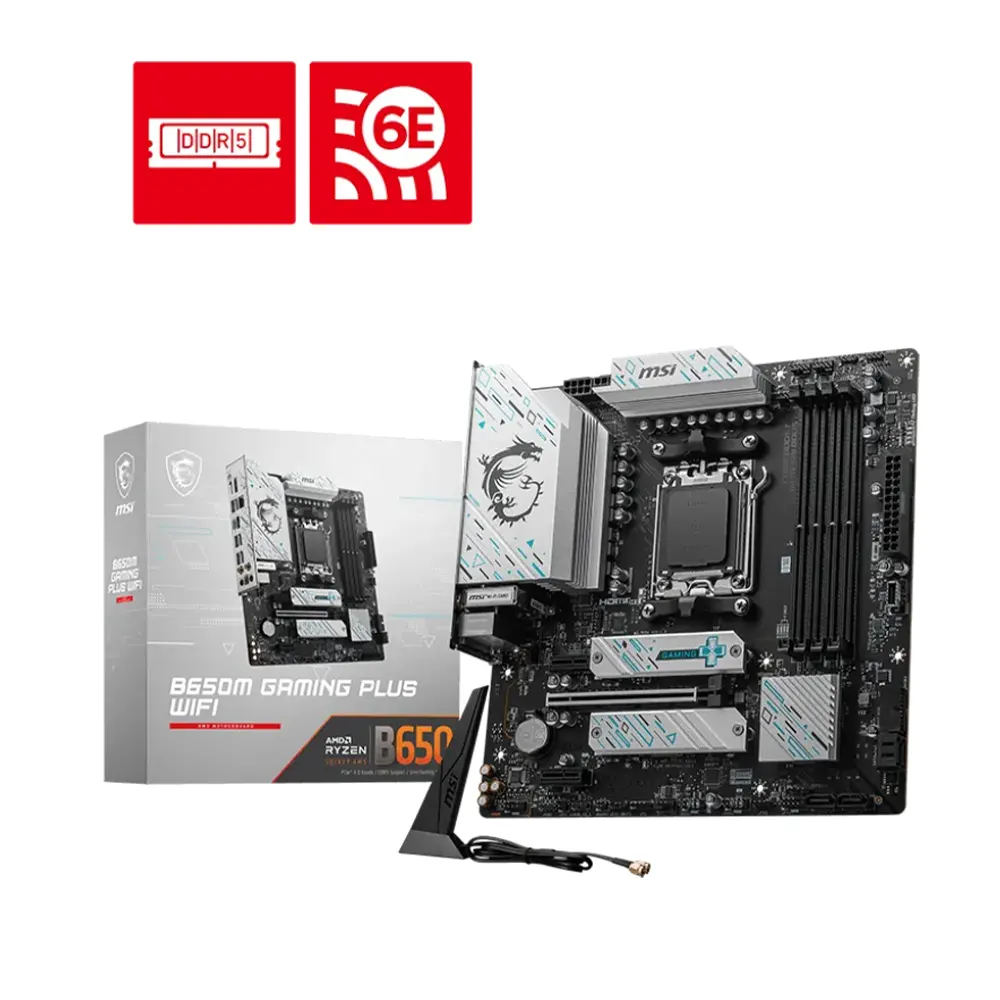 MSI B650M GAMING PLUS WIFI, AM5, DDR5 Дънна платка