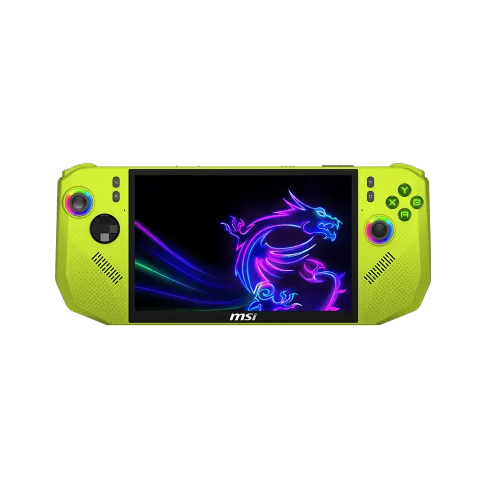 MSI CLAW A8 BZ2EM-057GR Neon Green 8" IPS, AMD Ryzen Z2 Extreme, 120Hz, FHD+ (1920 x 1200), 24GB LPDDR5x, 1TB SSD, Windows 11 Home Портативна игрова конзола