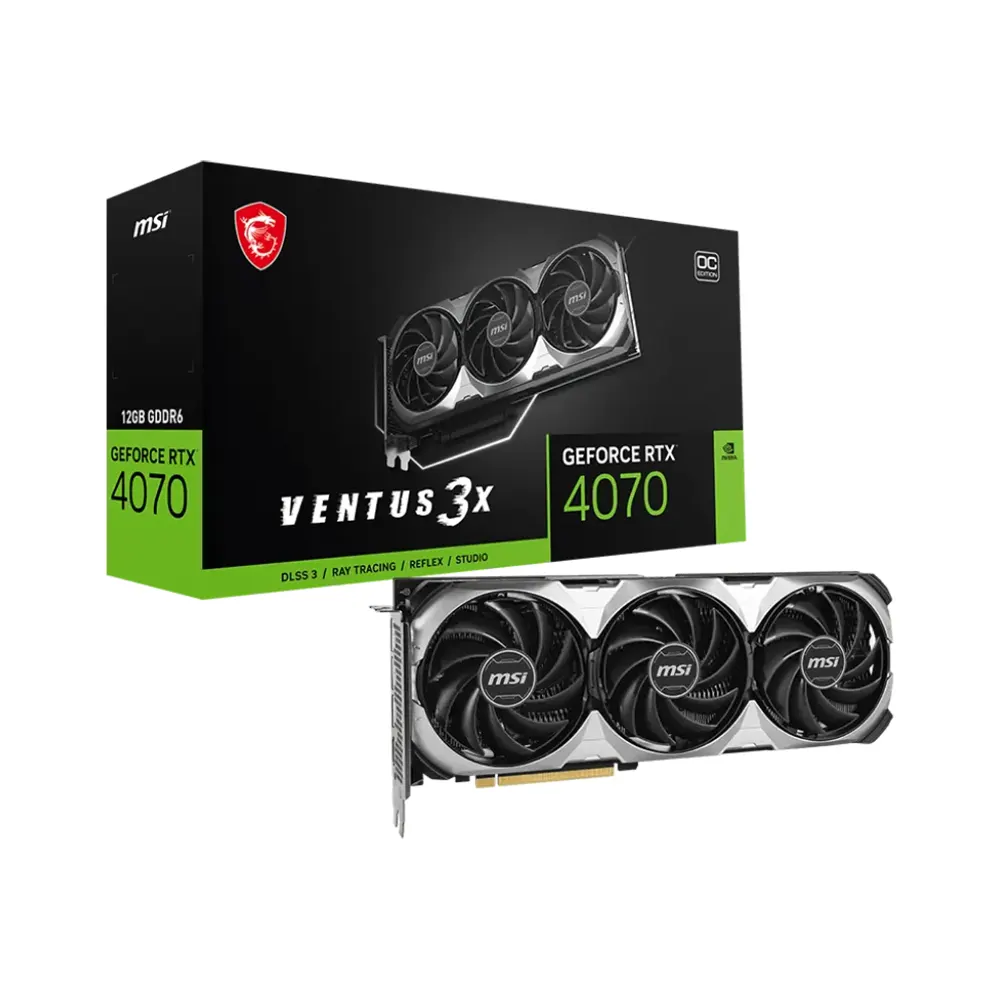 MSI GeForce RTX 4070 VENTUS 3X E1 12GB GDDR6 OC Edition Видео карта