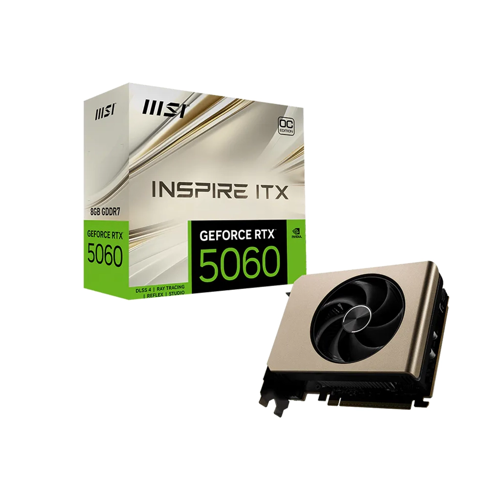 MSI GeForce RTX 5060 INSPIRE ITX OC 8 GB GDDR7 Видео карта