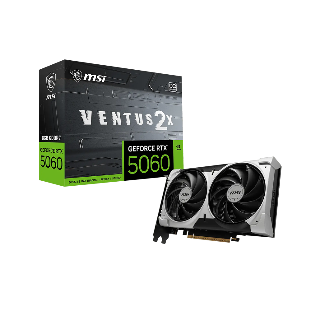 MSI GeForce RTX 5060 VENTUS 2X OC V1 Black 8 GB GDDR7 Видео карта