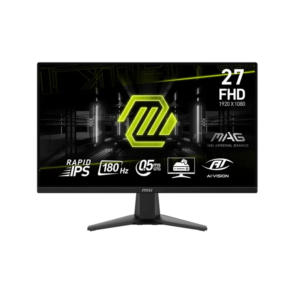 MSI MAG 275F 27 IPS, 180Hz, 0.5ms, Full HD (1920x1080), Adaptive-Sync Геймърски монитор