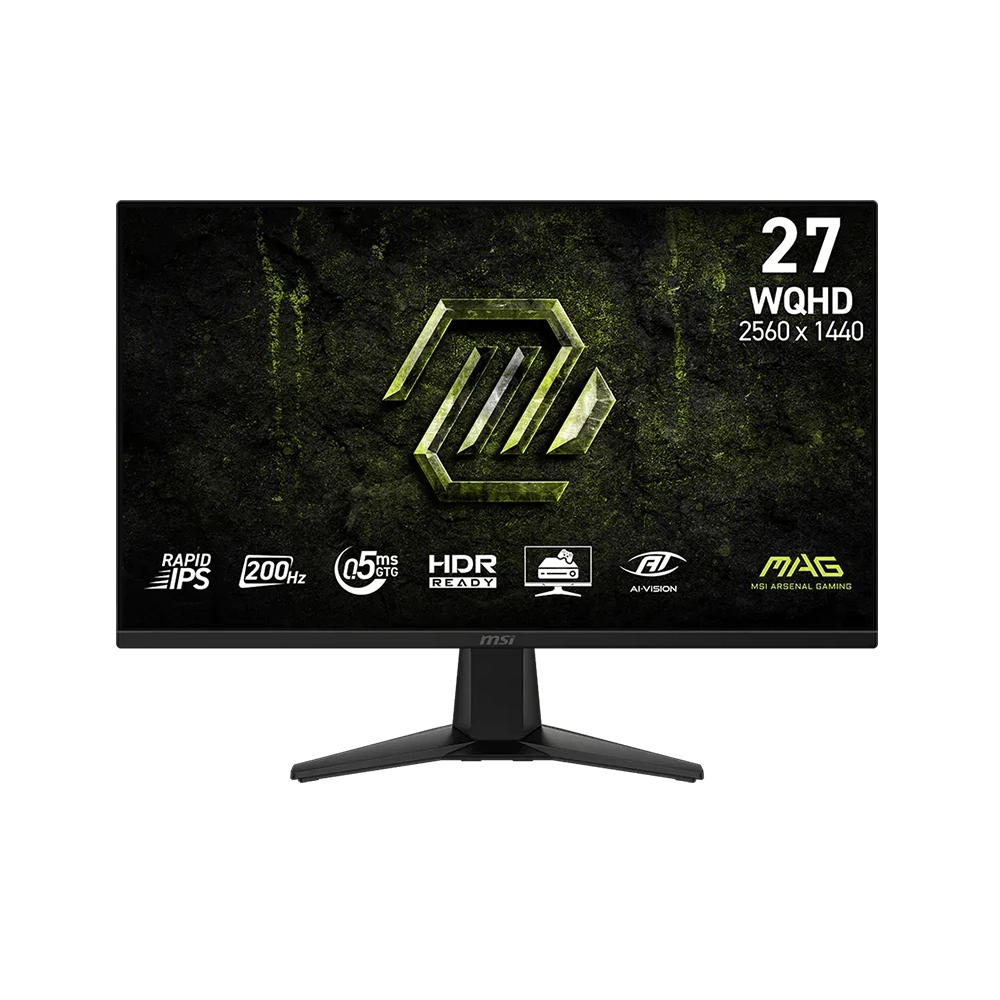 MSI MAG 275QF E20 IPS 27", 200Hz, 0.5ms, WQHD (2560 x 1440), AMD FreeSync Premium, HDR Ready Геймърски монитор