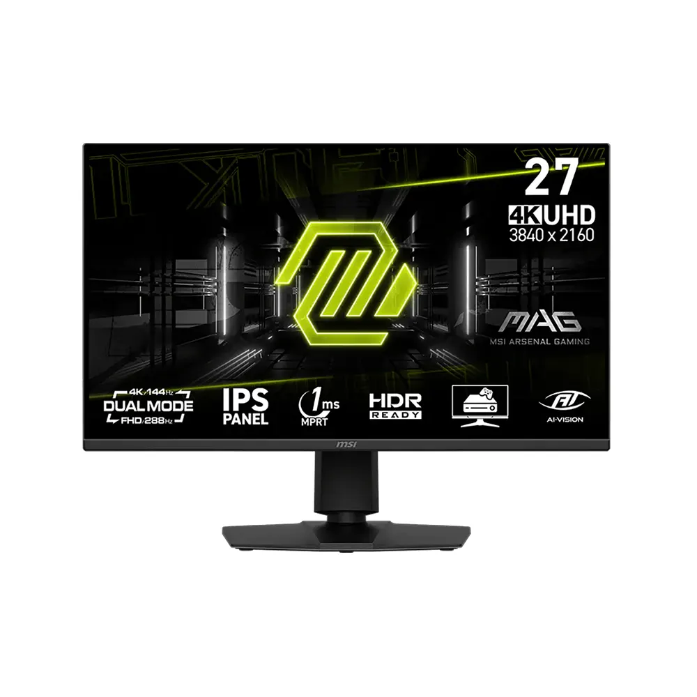 MSI MAG 275UPD E14 27" IPS, 288Hz/144Hz (Dual Mode), 1ms, UHD (3840 x 2160), AMD FreeSync Premium, HDR Ready Геймърски монитор