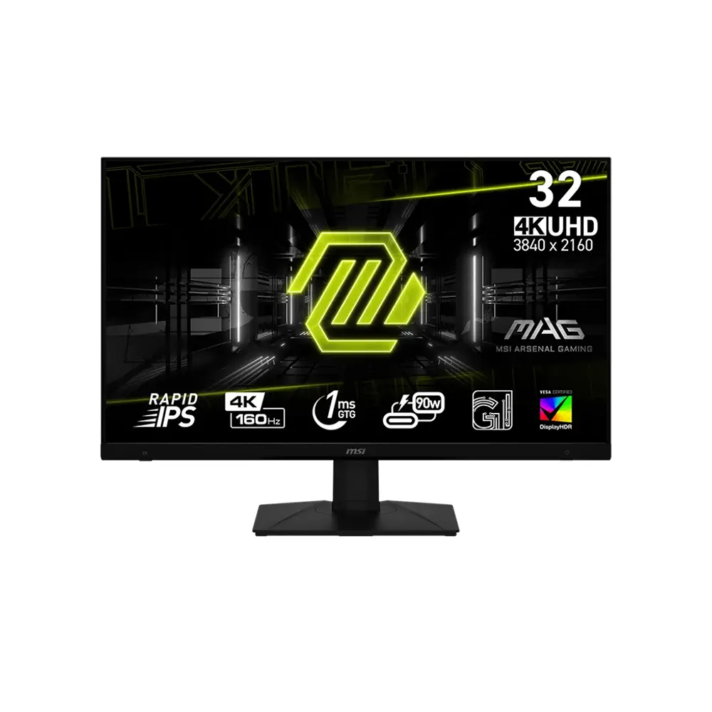 MSI MAG 322UPF 32, IPS, 160Hz, 1ms, UHD (3840 x 2160), FreeSync Premium, Display HDR 400 Геймърски монитор