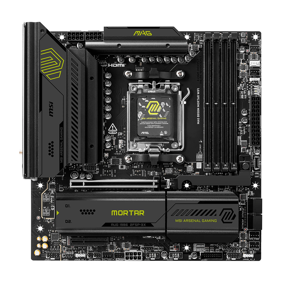 MSI MAG B850M MORTAR WIFI, AM5, DDR5, Wi-Fi 7 Дънна платка
