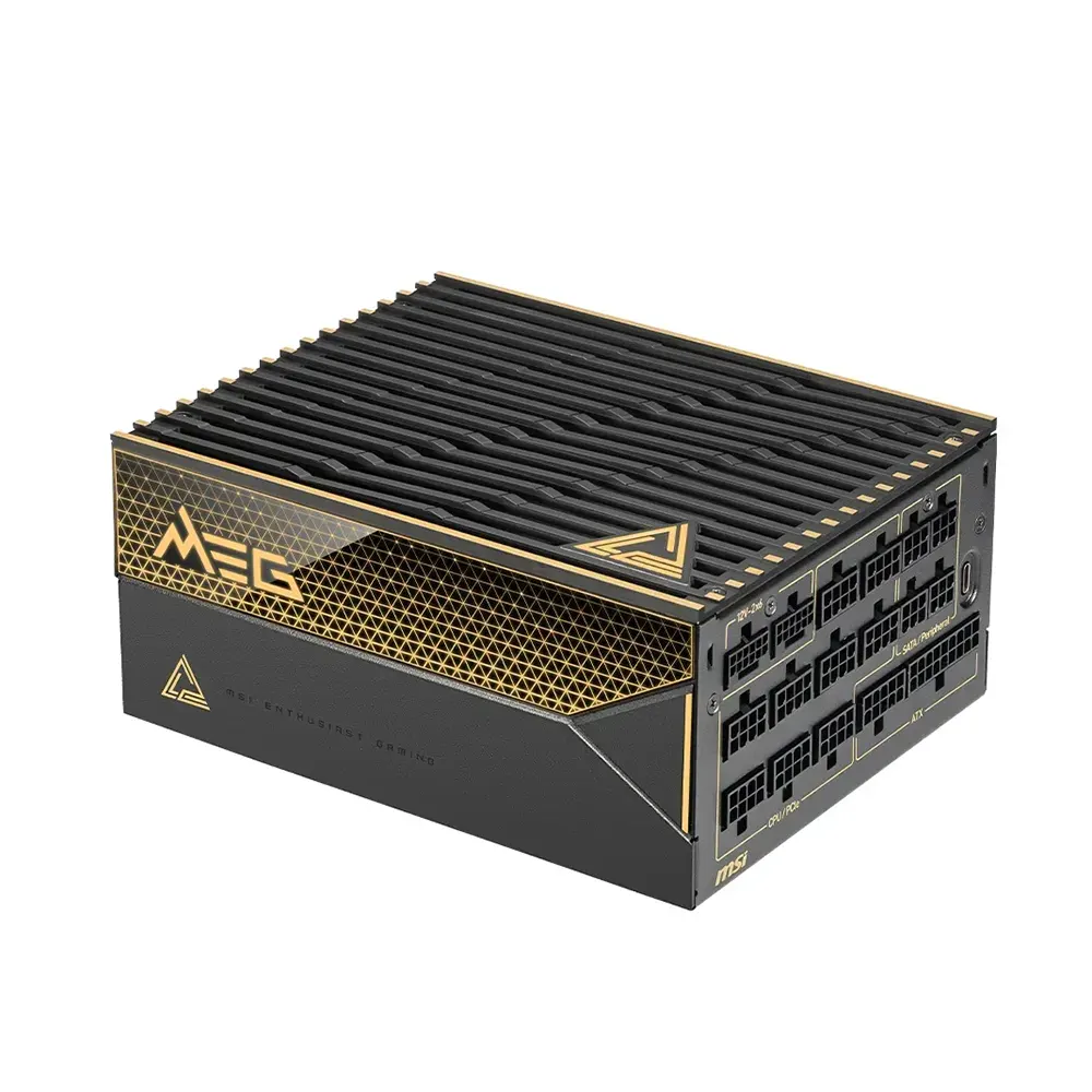 MSI MEG Ai1600T PCIE5 1600W, 80 Plus Titanium, Модулно, PCIe 5.1, ATX 3.1 Захранване за компютър