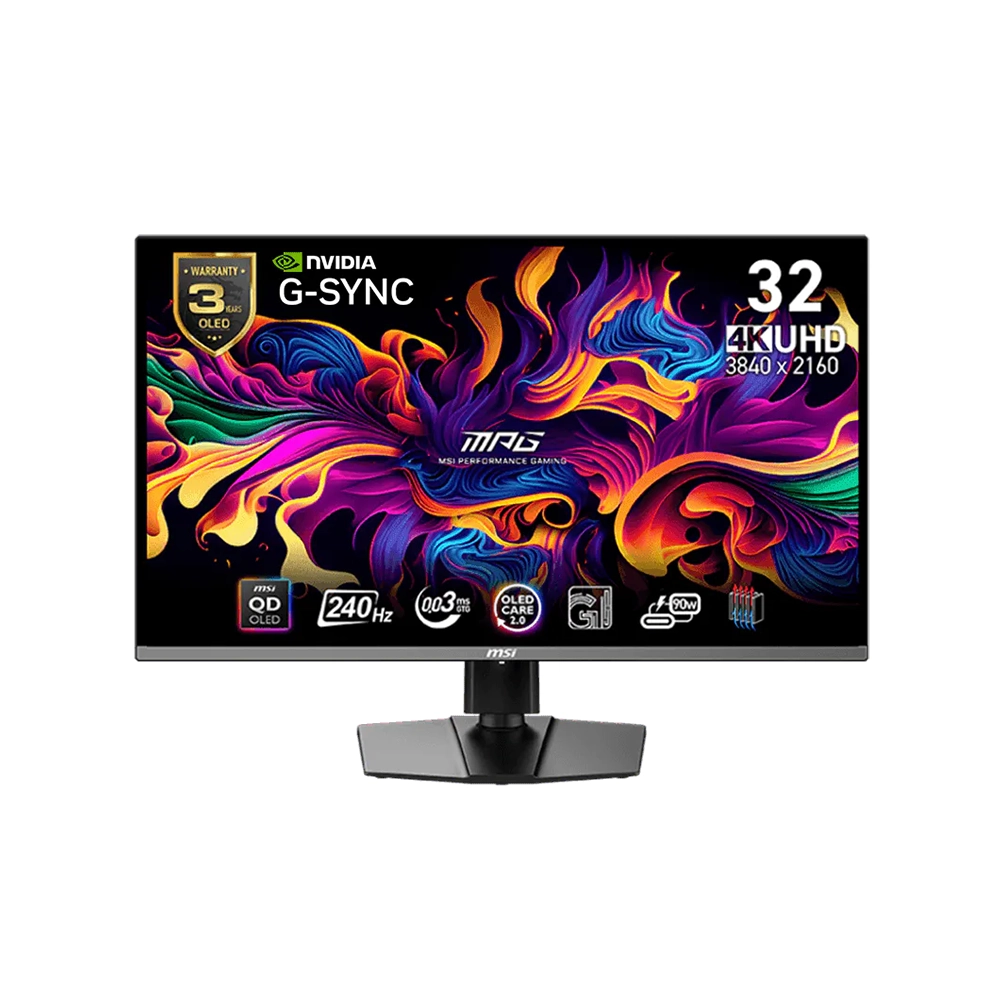 MSI MPG 321URX 31.5" QD-OLED, 240Hz, 0.03ms, 4К UHD (3840 x 2160), VESA ClearMR 13000, VESA DisplayHDR True Black 400 Геймърски монитор