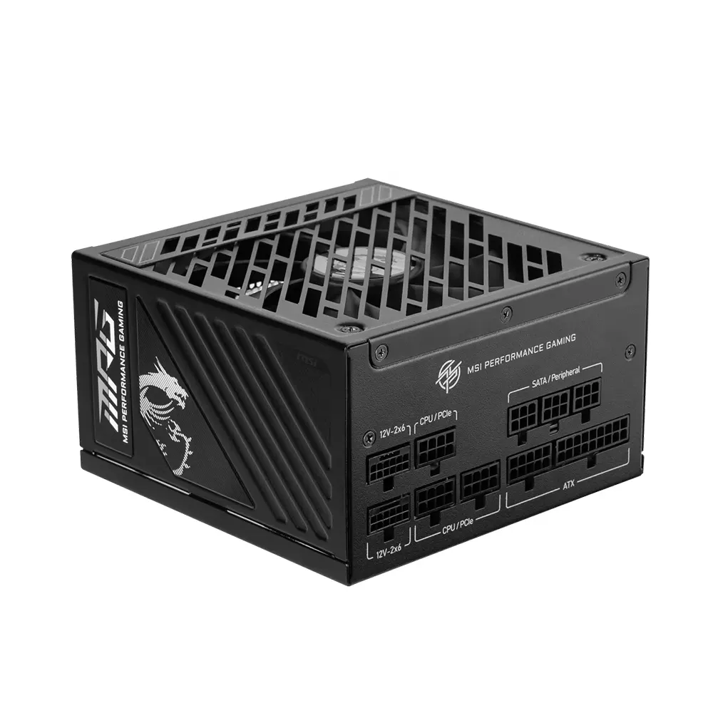 MSI MPG A1000GS PCIE5 1000W, 80 Plus Gold, Модулно, PCIe 5.1, ATX 3.1 Захранване за компютър