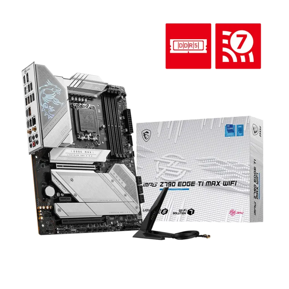 MSI MPG Z790 EDGE TI MAX WIFI, LGA 1700, DDR5 Дънна платка