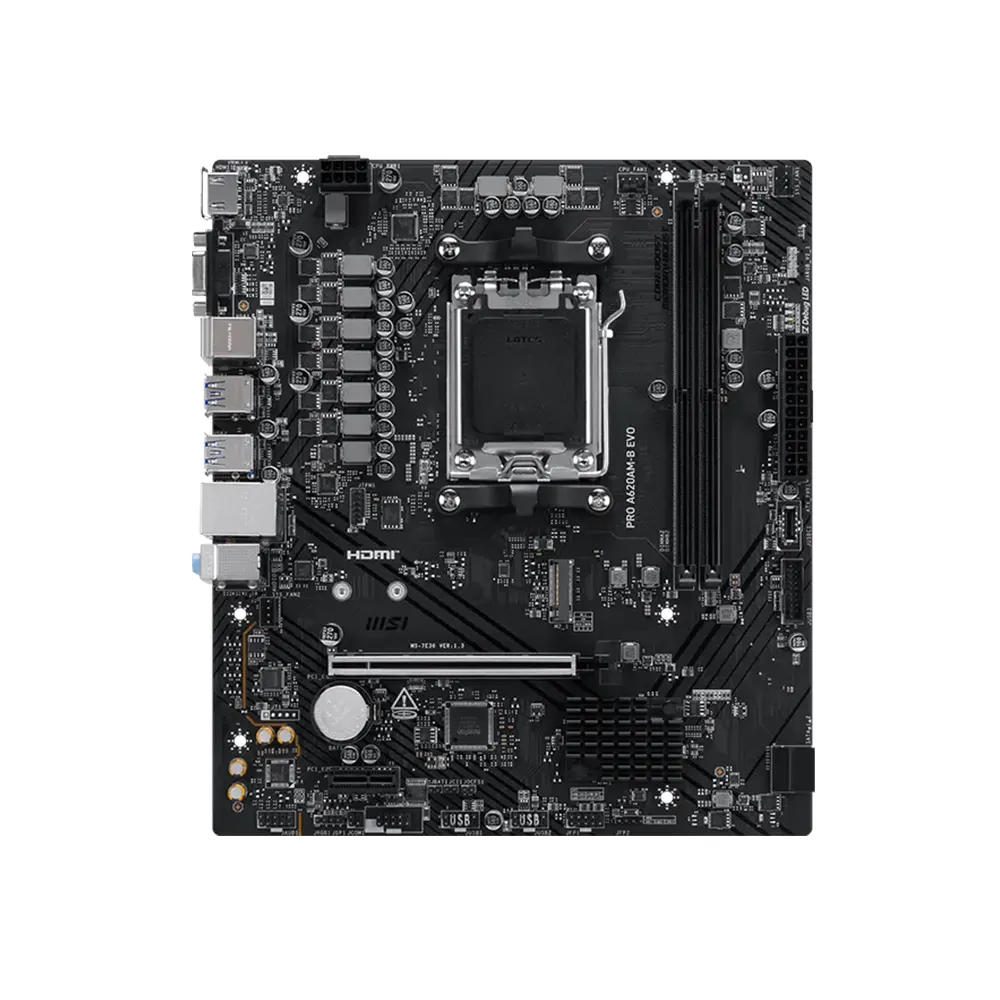 MSI PRO A620AM-B EVO, AM5, DDR5, 2.5GbE Дънна платка