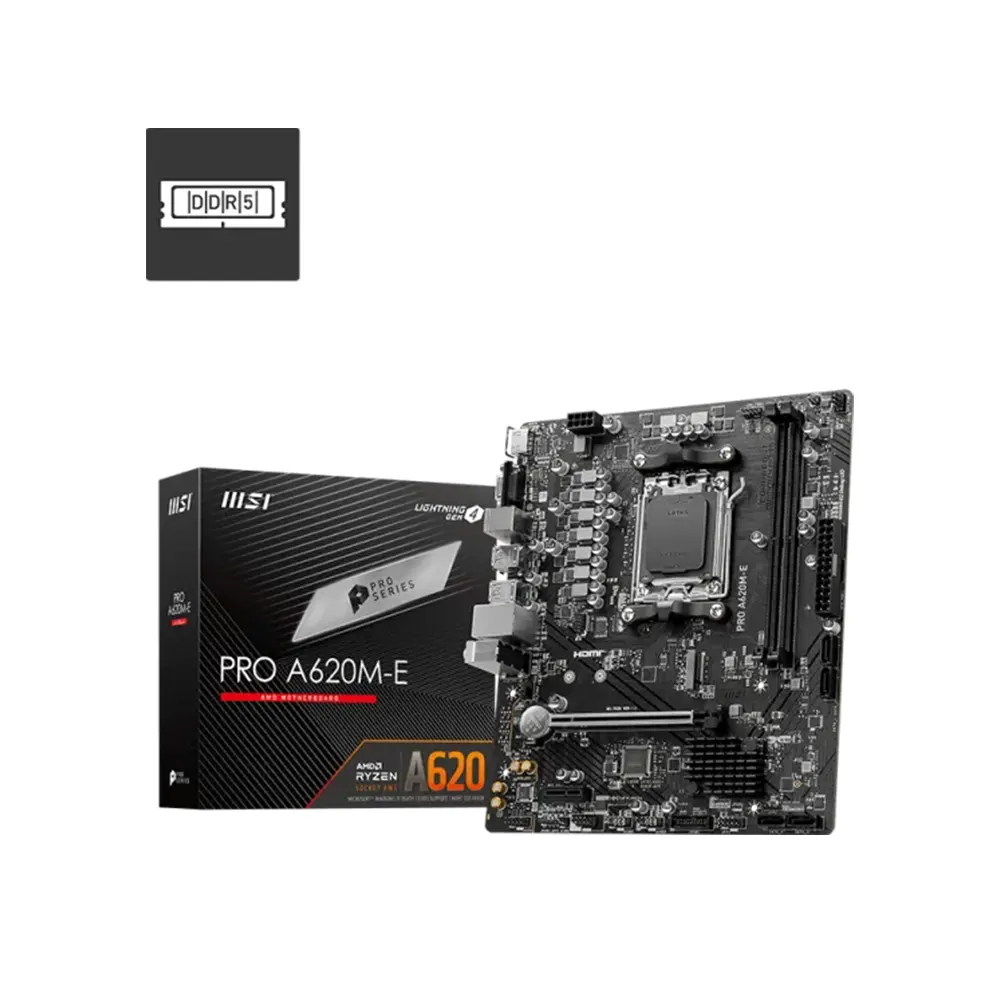 MSI PRO A620M-E, AM5, DDR5 Дънна платка