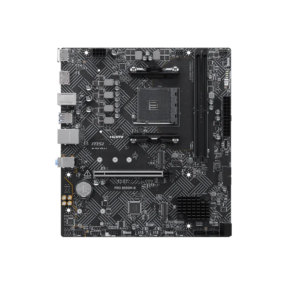 MSI PRO B550M-B, AM4, DDR4, 1GbE Дънна платка
