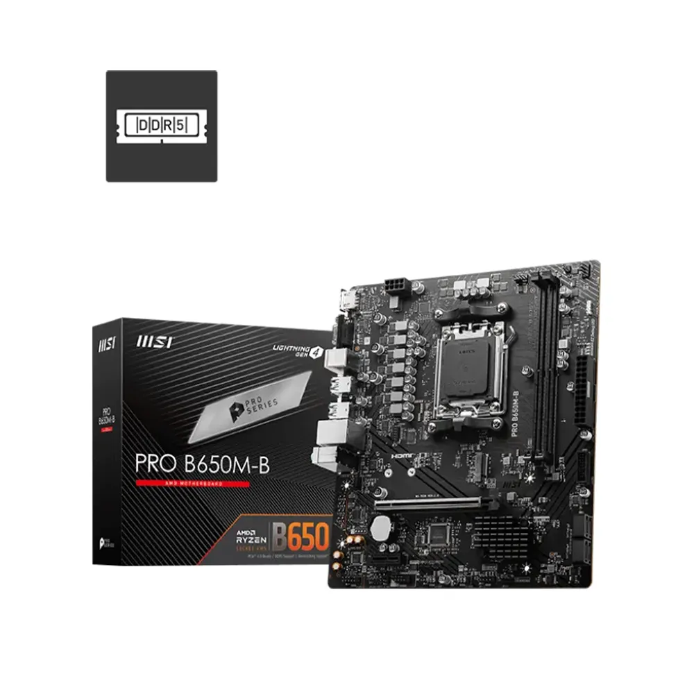 MSI PRO B650M-B, AM5, DDR5 Дънна платка