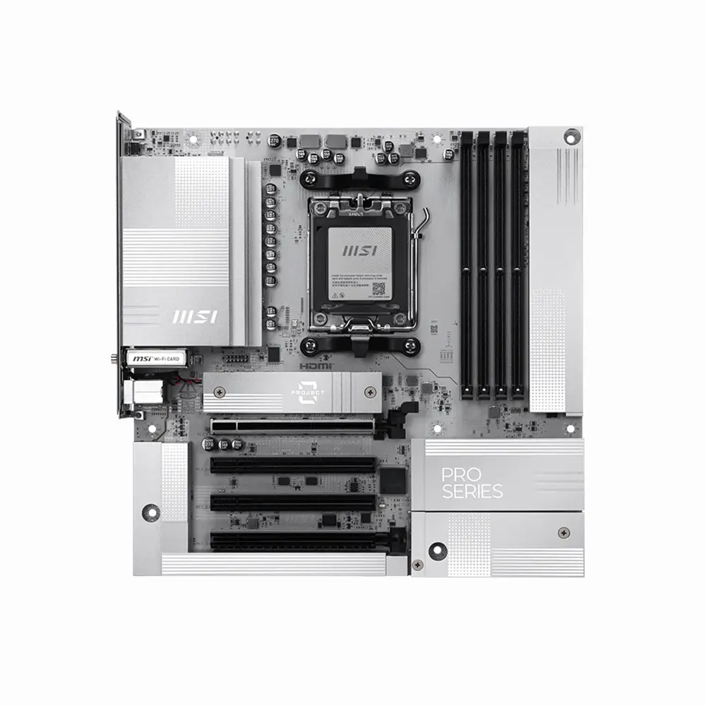 MSI PRO B850M-A WIFI PZ, AM5, DDR5, Wi-Fi 7, Back-connect Дънна платка