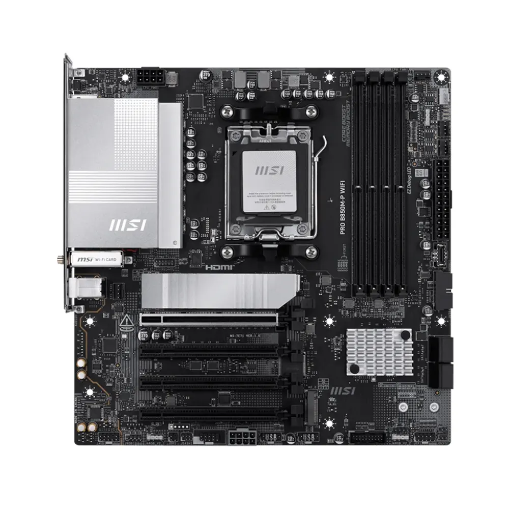 MSI PRO B850M-P WIFI, AM5, DDR5, Wi-Fi 7 Дънна платка