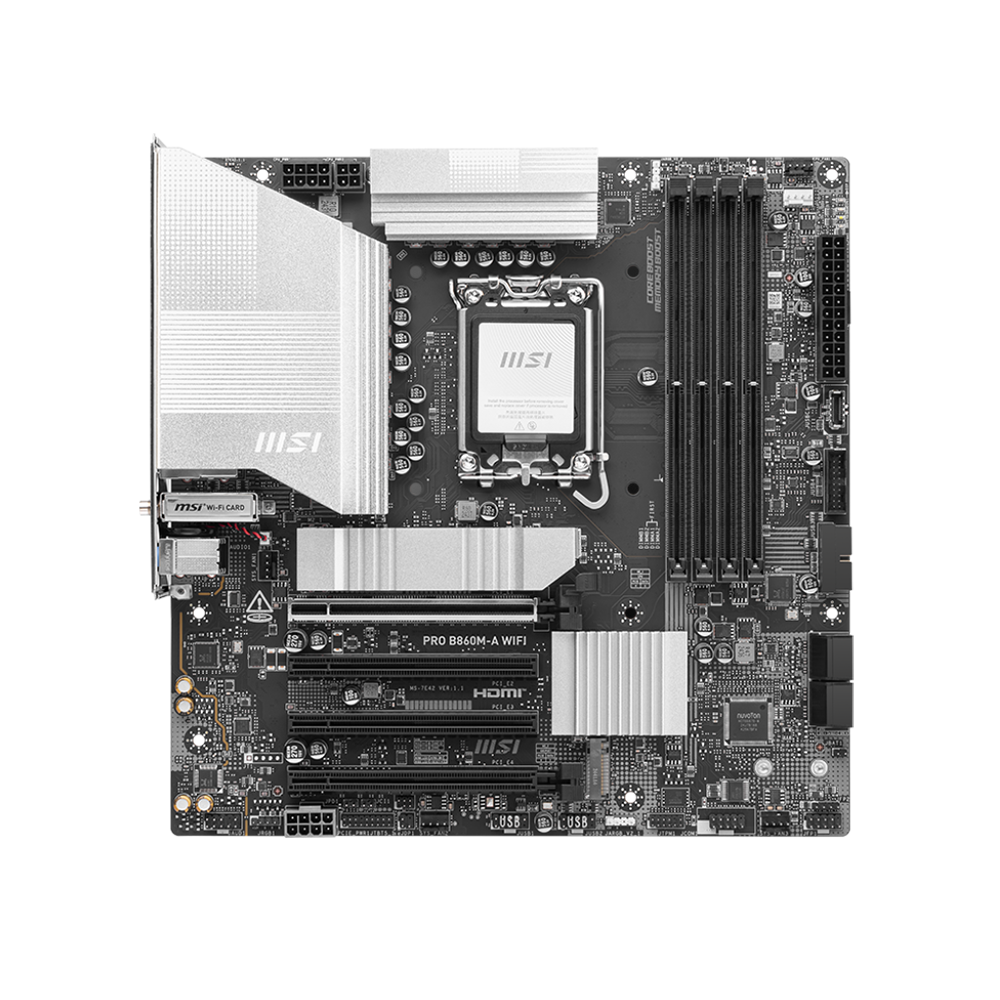 MSI PRO B860M-A WIFI, LGA 1851, DDR5, WIFI Дънна платка