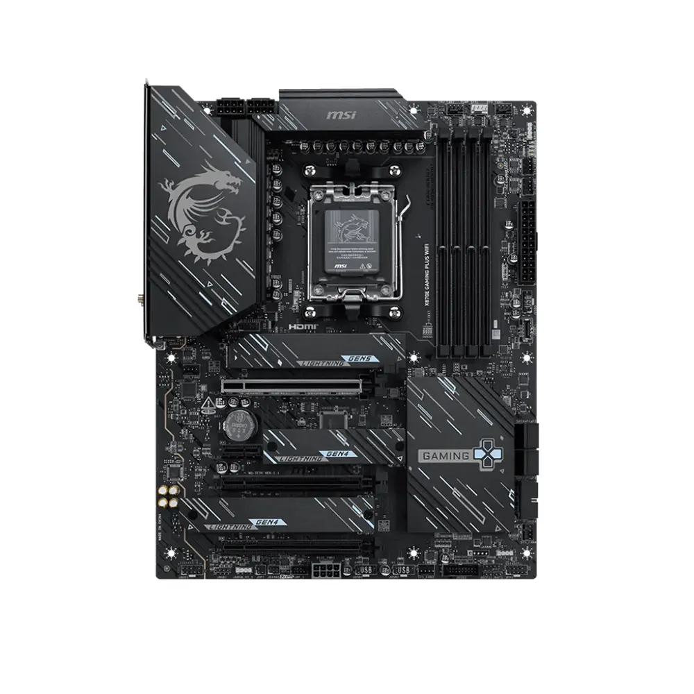 MSI X870E GAMING PLUS WIFI, AM5, DDR5, Wi-Fi 7 Дънна платка