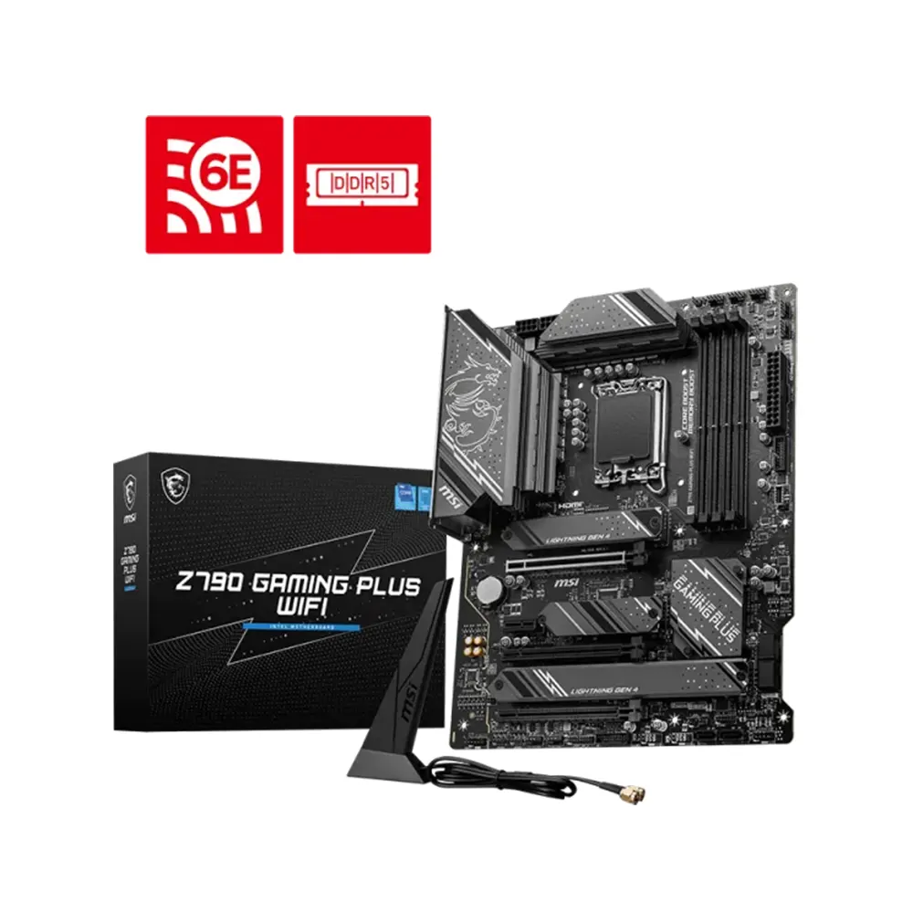 MSI Z790 GAMING PLUS WIFI, LGA1700, DDR5 Дънна платкаMSI Z790 GAMING PLUS WIFI, LGA1700, DDR5 Дънна платка